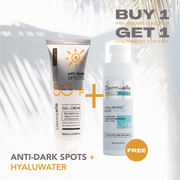 HyaluSolaire Anti Dark Spots GEL-CRÈME + Hyaluwater Hyaluronic Acid Water
