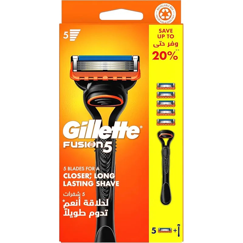 Gillette Fusion.5 (1 Razor & 5 Blades)