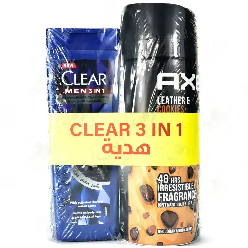 Axe Body Spray 150ML Cookies +Clear Sh 90ML Off