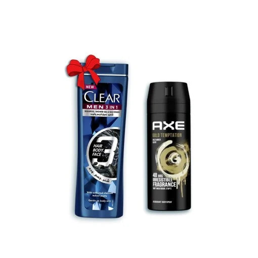 Axe Body Spray 150ML Gold Temp +Clear Sh 90ML Off