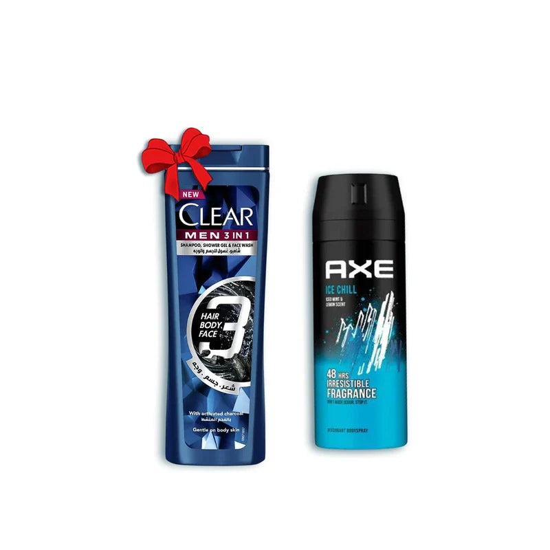 Axe Body Spray 150ML Ice Chill+clear Sh 90ML Off