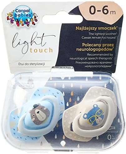 CANPOL SILICONE SOOTHER (0-6M)  BLUE
