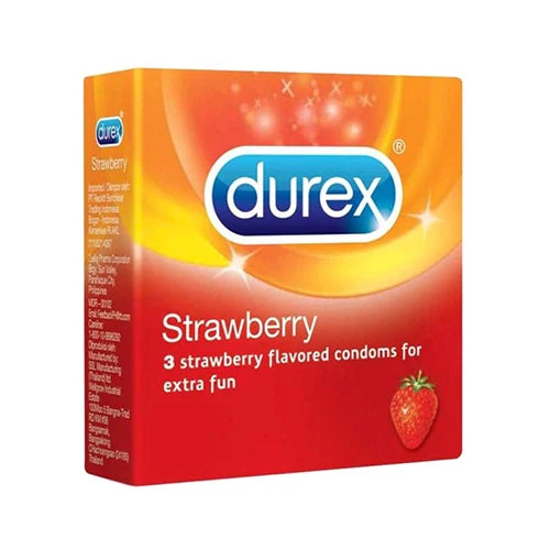 Durex 3 Condoms Strawberry