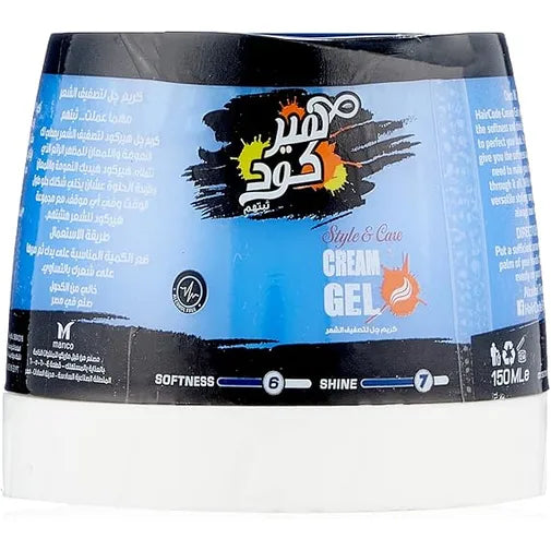 Hair Code Cream Gel Style&amp;Care 80ml Jar Blue