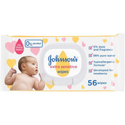J&J Baby Extra Sensitive Wipes 56pcs