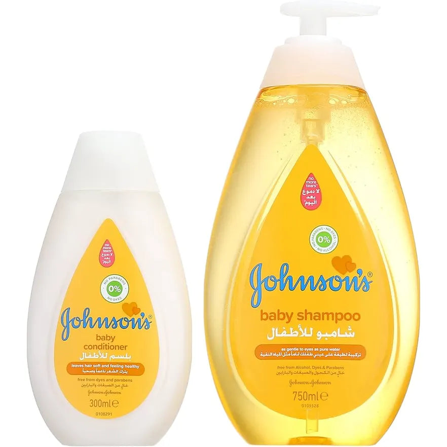 J&J Baby Shampoo 750ml+COND 300ml Offer