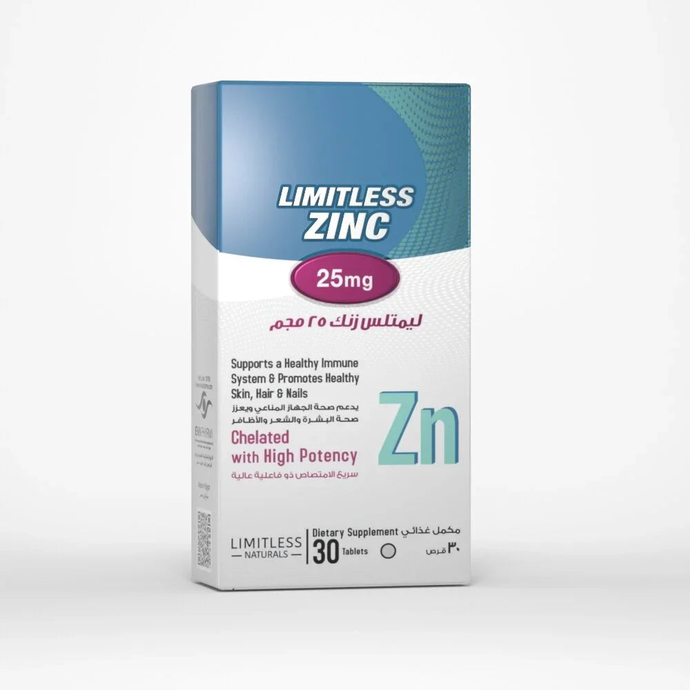 Limitless Zinc 25MG 30 Tab