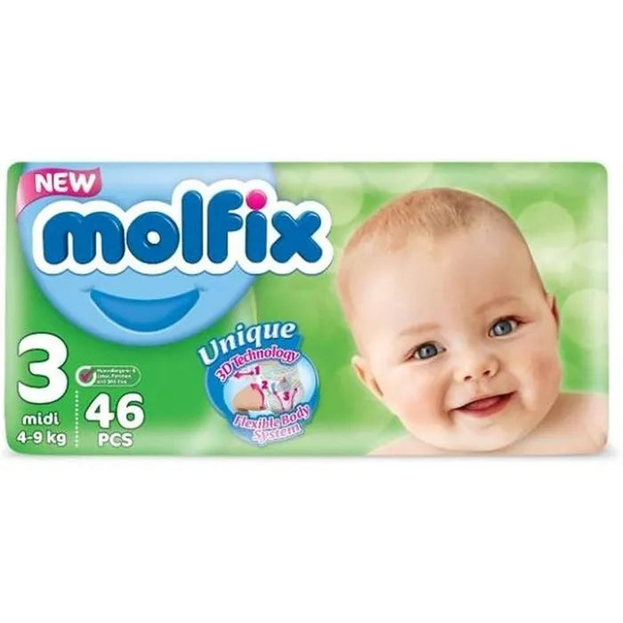 Molfix Baby Diapers NO.3 Midi (46 Pcs)