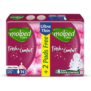 Molped Fresh&amp;Comfort Ultra Thin EX.LONG 14Pads