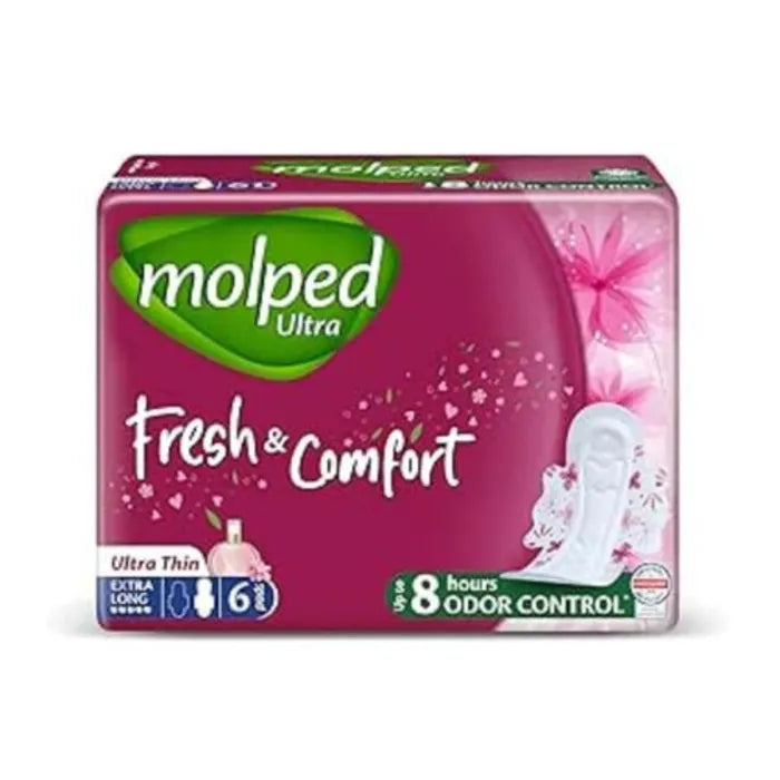 Molped Fresh&amp;Comfort Ultra Thin EX.LONG 6Pads