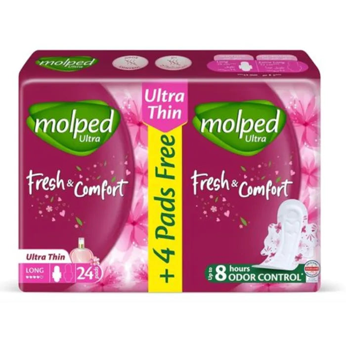 Molped Fresh&amp;Comfort Ultra Thin Long 24Pads