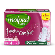 Molped Fresh&amp;Comfort Ultra Thin Long 7Pads