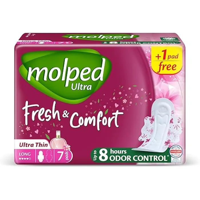 Molped Fresh&amp;Comfort Ultra Thin Long 7Pads