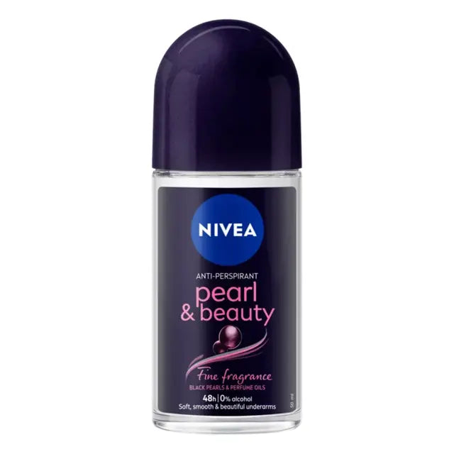 Nivea Roll On 50ml F/W Pearl Beauty Black Off