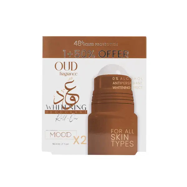 Mood Whitening Deodorant Roll On 50ML Oud  PROMOBACK