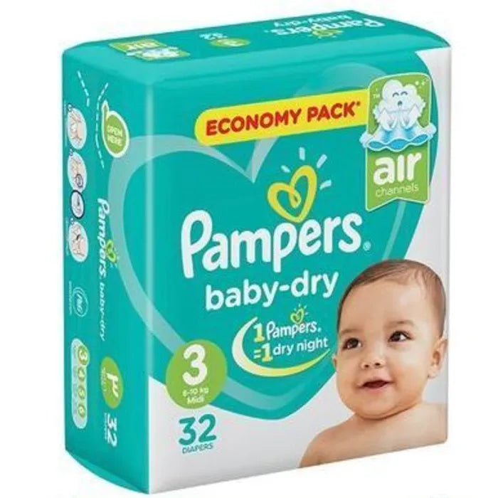 Pampers Baby Diapers NO.3 (32 Pcs)