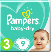 Pampers Baby Diapers NO.3 (9 Pcs)