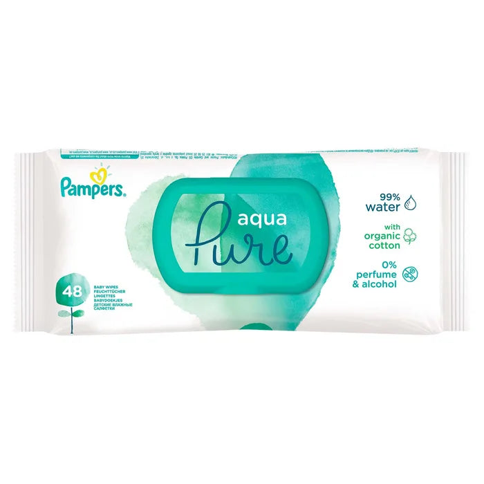 Pampers Baby Wipes Aqua Pure 48Pcs