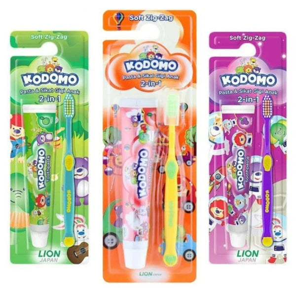 Kodomo Brush Soft Zig Zag+toothpaste