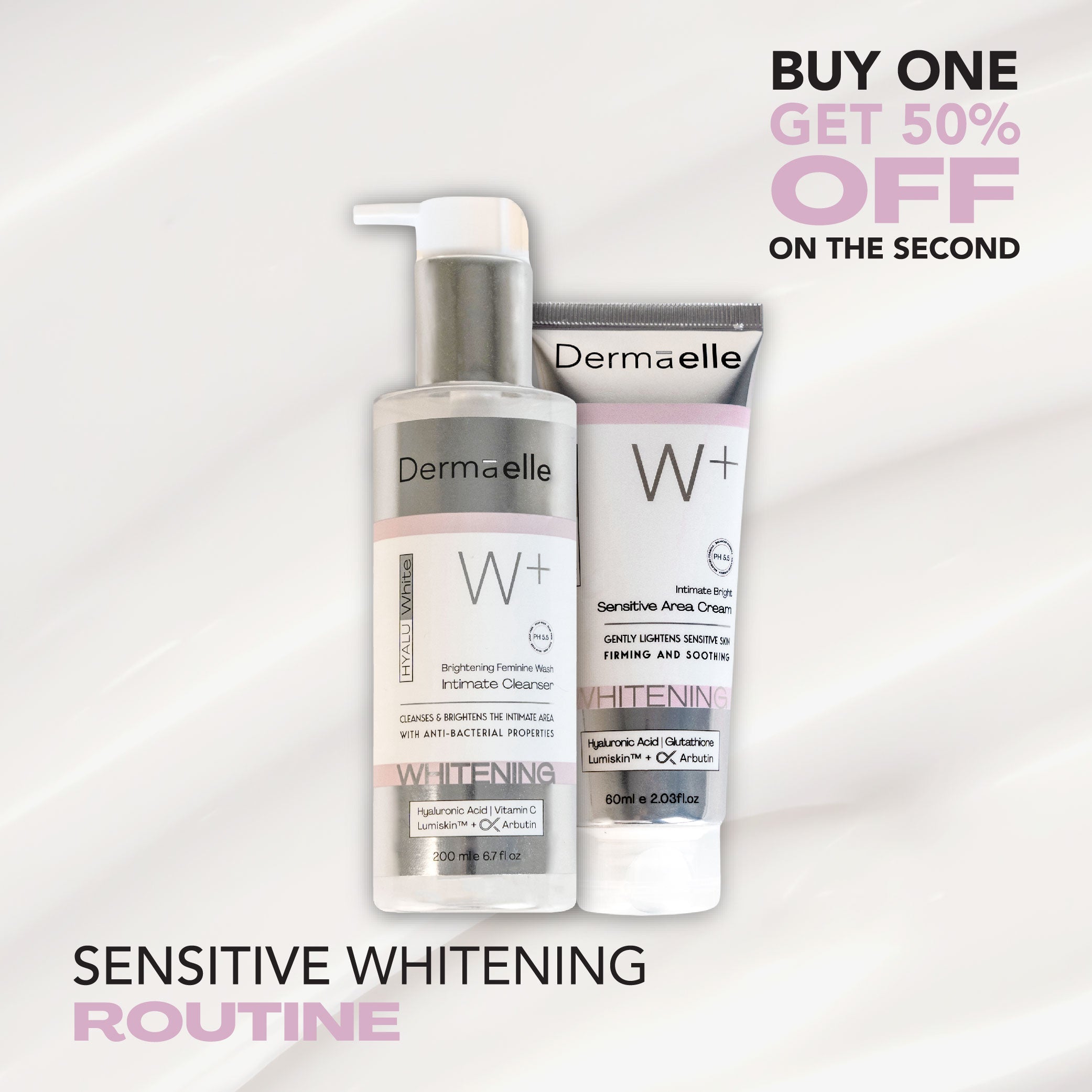 Dermaelle Sensitive Whitening Routine
