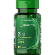 Zinc 25 mg100Tab Puritans Pride