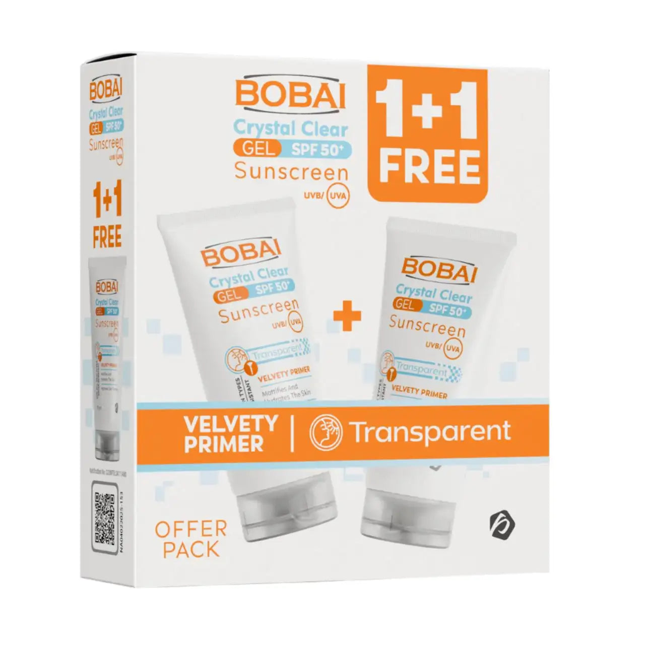 Bobai Crystal Clear Sun Gel SPF50+ 60ML 1+1 Free PROMOBACK